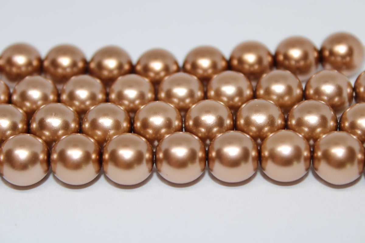 10 mm Preciosa Pearls-Bronze
