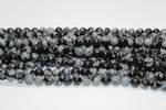 Snowflake Obsidian Round, 16 inches Strand