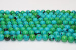 Syn Chrysocolla Round, 16 inches Strand