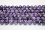 Lepidolite Round Gemstone Beads 16" Strand