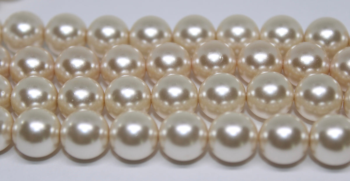10 mm Preciosa Pearls-White