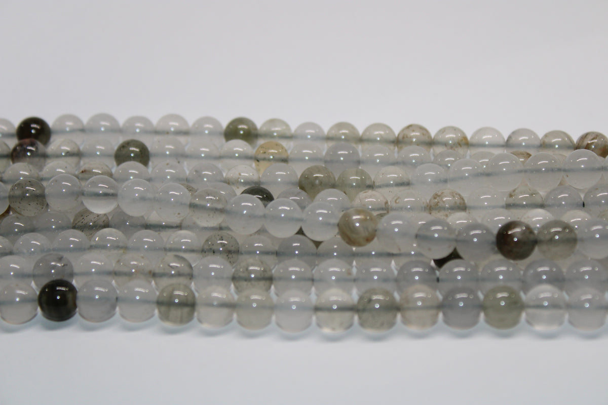 Ice Green Quartzite Round, 16 inches strand