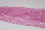 Pink Czech Glass 4mm, 9 inches strand