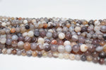 Botswana Agate Round Gemstone Beads 16" Strand