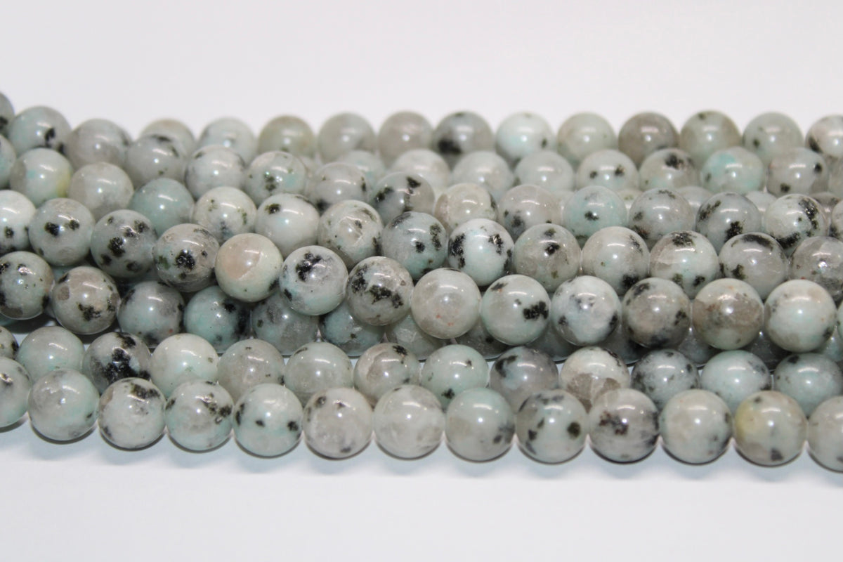 Kiwi Jasper Round Gemstone Beads, 16 inches Strand