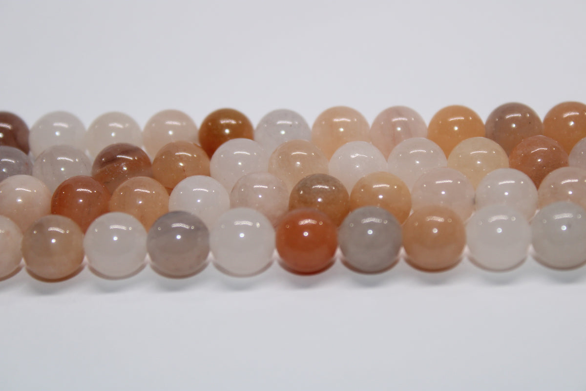 Peach Aventurine Smooth, 16 inches strand