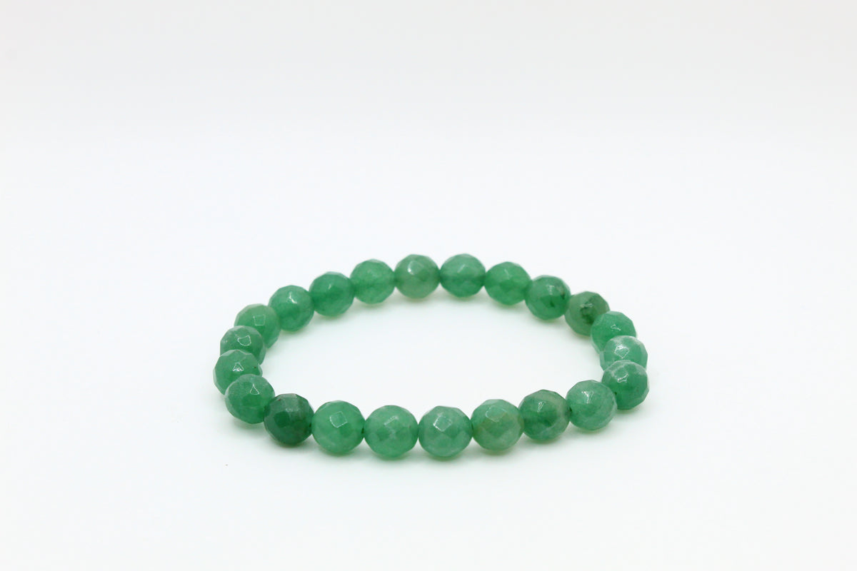 Green Aventurine Faceted Bracelet