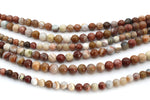 Tree Jade Round Gemstone Beads 16" Strand