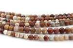 Tree Jade Round Gemstone Beads 16" Strand