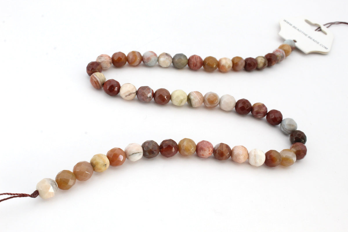 Tree Jade Round Gemstone Beads 16" Strand