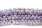 Light Amethyst Round Gemstone Beads 16" Strand