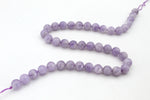 Light Amethyst Round Gemstone Beads 16" Strand