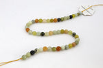 Flower Jade Round, 16 inches strand