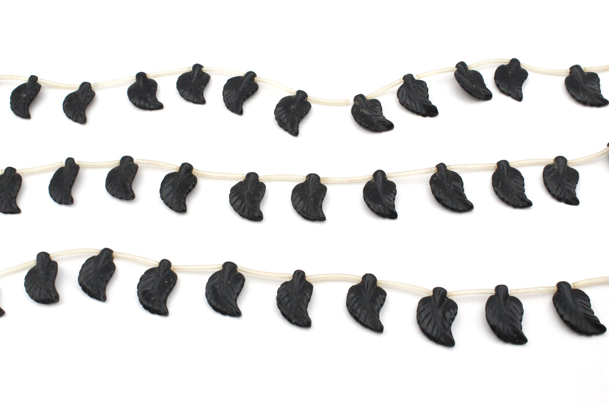 Black Onyx Leaf Side Hole