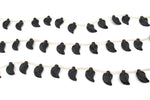 Black Onyx Leaf Side Hole