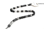 Black Rutilated Square 15 x 15 mm Gemstone Beads 16" Strand