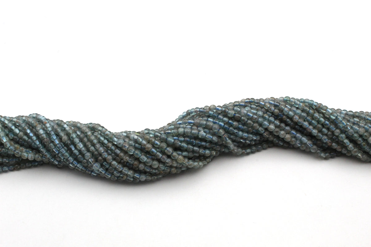 Aquamarine Round Gemstone Beads 16" Strand