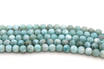 Larimar Round Smooth Half Strand Gemstone Beads