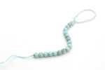 Larimar Round Smooth Half Strand Gemstone Beads