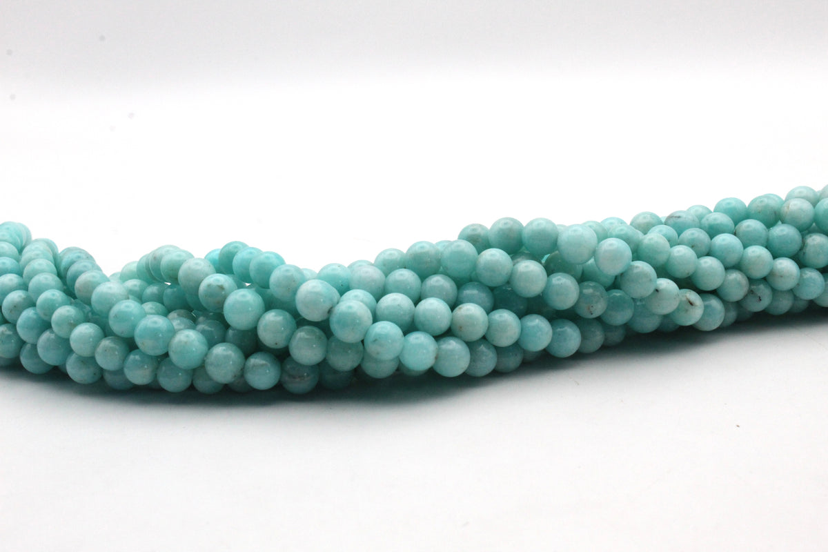 Amazonite Round Long Strand Gemstone Beads