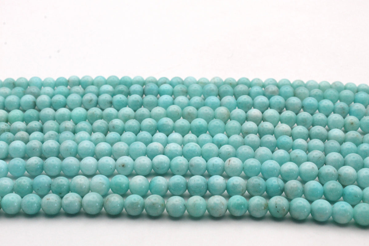 Amazonite Round Long Strand Gemstone Beads