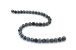 Snowflake Obsidian Round, 16 inches Strand
