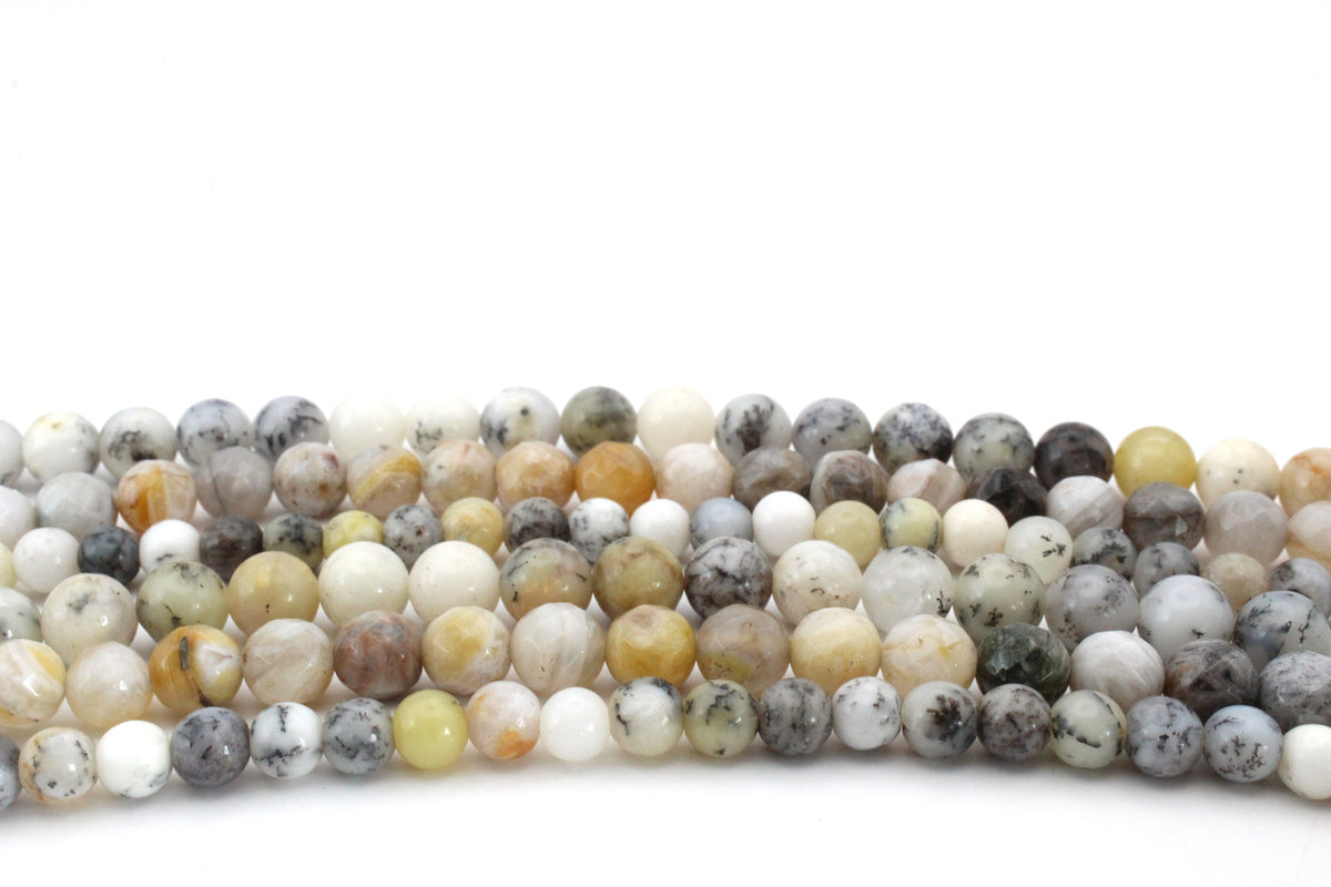 White Opal Round, 16 inches Strand