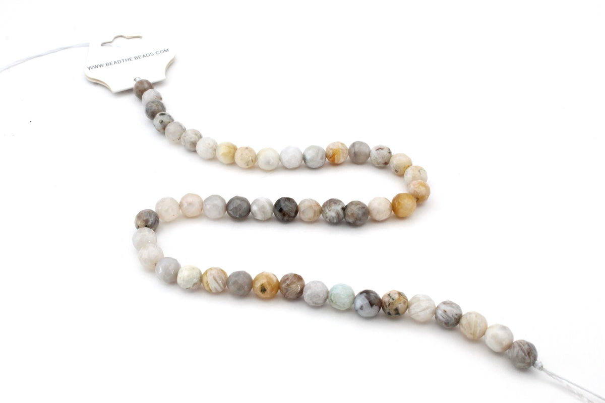 White Opal Round, 16 inches Strand