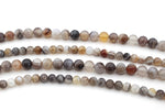 Botswana Agate Round Gemstone Beads 16" Strand