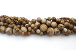 Picture Jasper Round, 16 inches strand