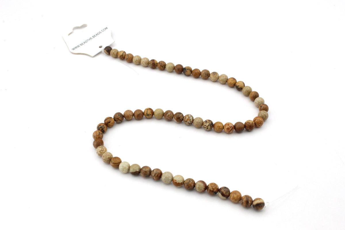 Picture Jasper Round, 16 inches strand