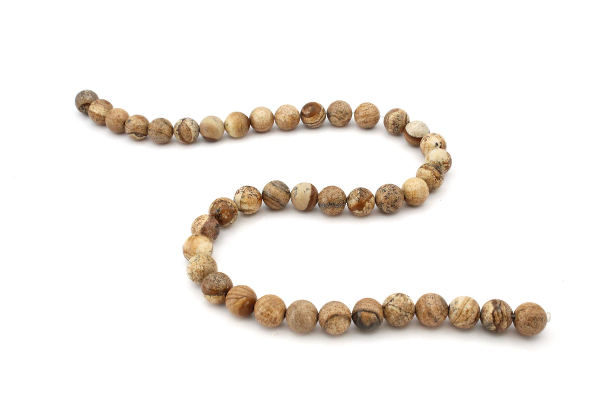 Picture Jasper Round, 16 inches strand