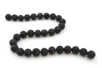 Lava Stone Round Gemstone Beads 16" Strand