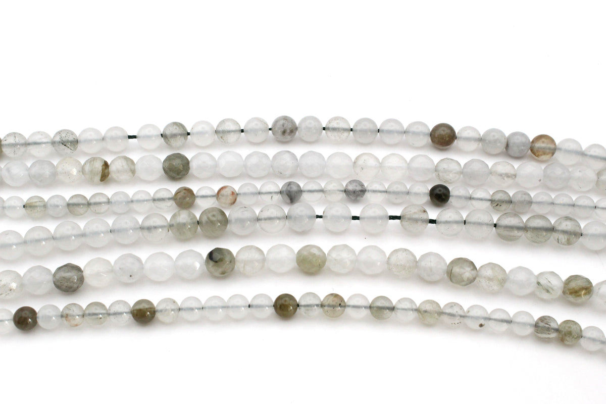 Ice Green Quartzite Round, 16 inches strand