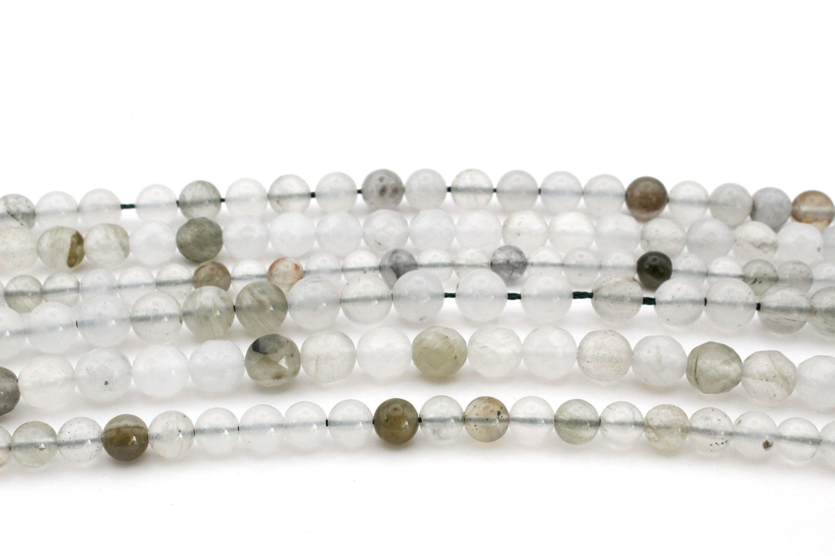 Ice Green Quartzite Round, 16 inches strand