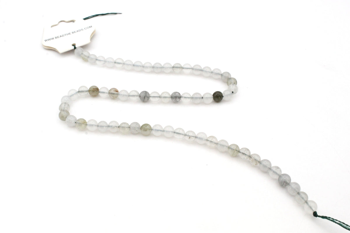 Ice Green Quartzite Round, 16 inches strand