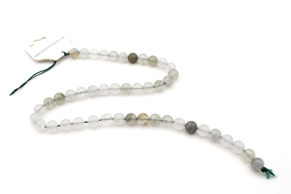 Ice Green Quartzite Round, 16 inches strand