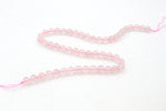 Rose Quartz Round Smooth Gemstone Beads 16" Strand