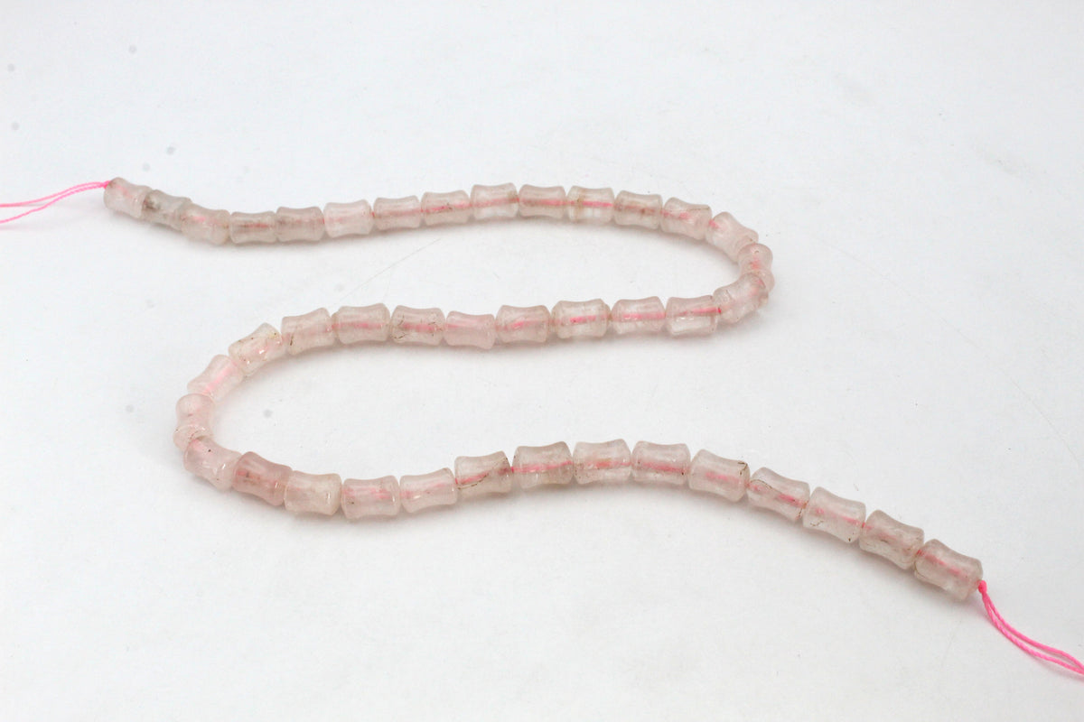 Rose Quartz Bamboo 7 x 10 mm