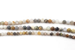 Bamboo Leaf Agate Round, 16 inches Strand