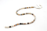 Bamboo Leaf Agate Round, 16 inches Strand