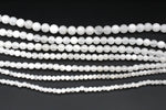 White Jade Round, 16 inches Strand