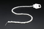 White Jade Round, 16 inches Strand