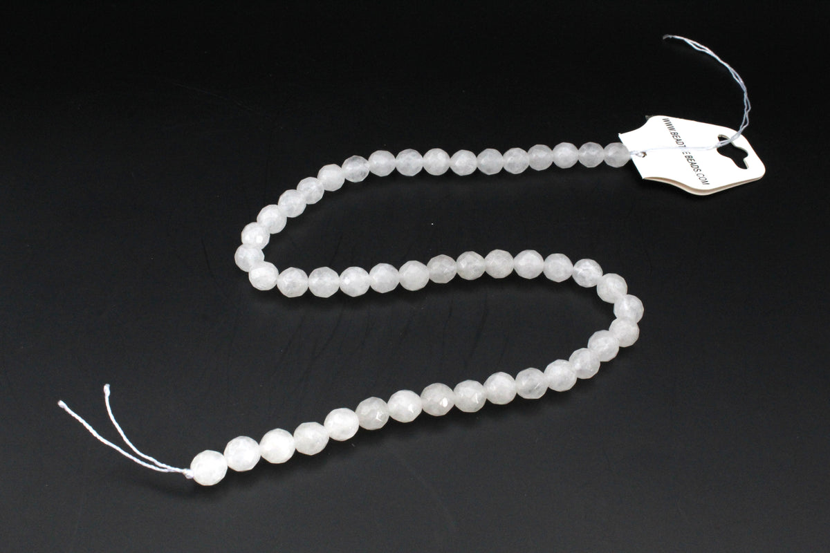 White Jade Round, 16 inches Strand