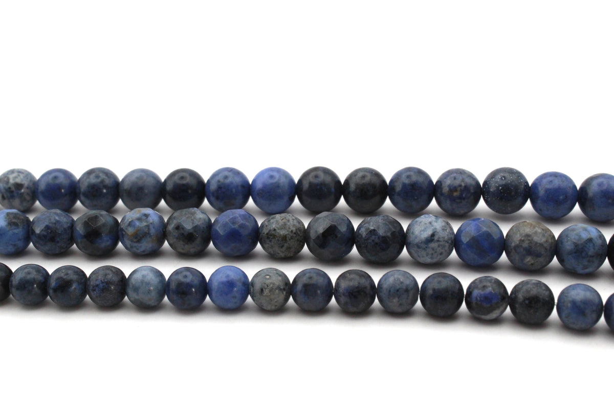 Dumortierite Round, 16 inches Strand