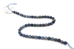 Dumortierite Round, 16 inches Strand