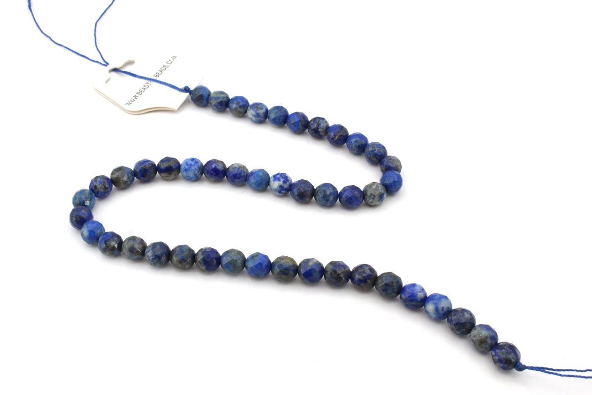 Lapis Lazuli Round Gemstone Beads 16" Strand