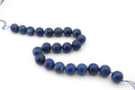 Lapis Lazuli Round Gemstone Beads 16" Strand
