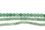 Green Aventurine Round Faceted Gemstone Beads 16" Strand