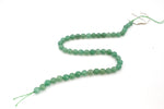 Green Aventurine Round Faceted Gemstone Beads 16" Strand